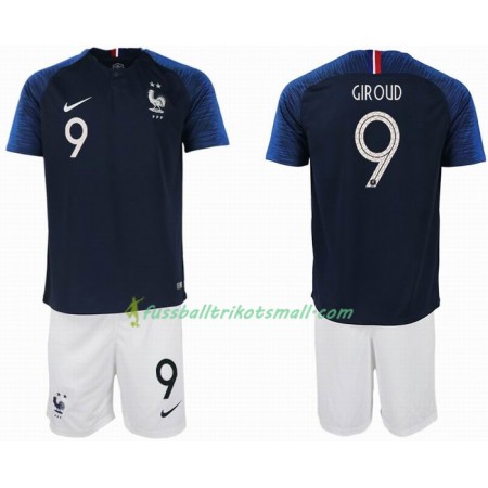 Fußballtrikots Frankreich GIROUD 9 2 star Kinder WM 2018 Heimtrikotsatz kaufen